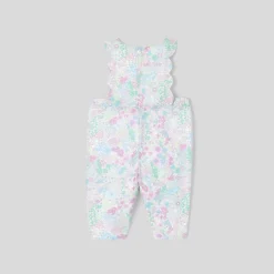 Jacadi Spieler, Latzhosen, Ensembles>Overall aus Liberty-Stoff für Mädchen WEISS/MEHRFARBIG