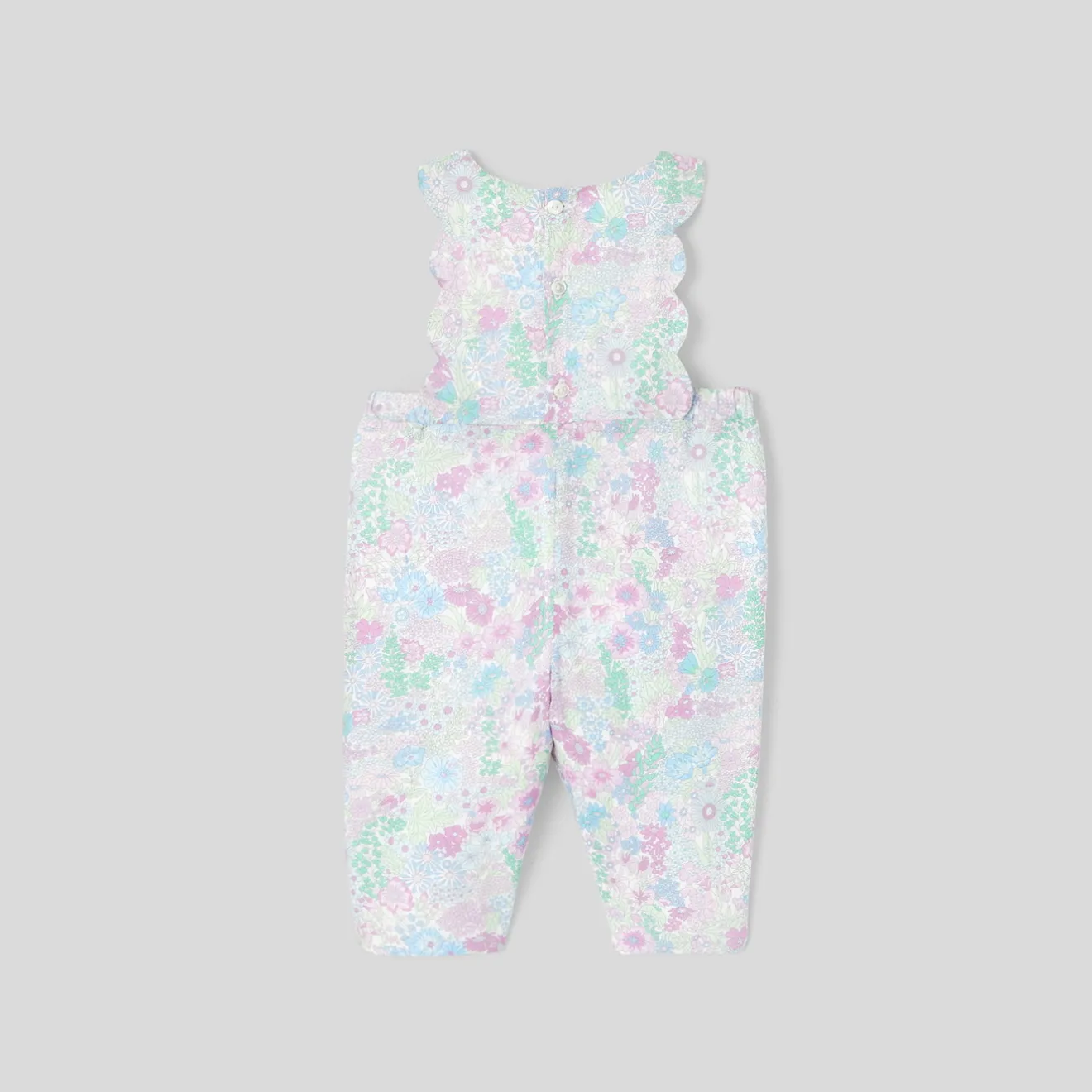 Jacadi Spieler, Latzhosen, Ensembles>Overall aus Liberty-Stoff für Mädchen WEISS/MEHRFARBIG