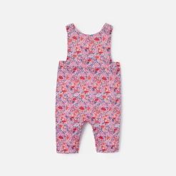 Jacadi Spieler, Latzhosen, Ensembles>Overall aus Liberty-Stoff für Baby Mädchen ROSA/MEHRFARBIG
