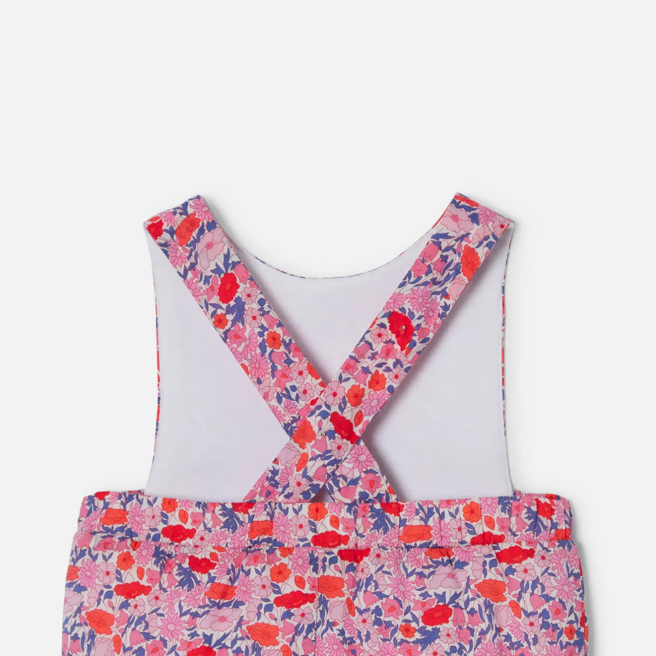Jacadi Spieler, Latzhosen, Ensembles>Overall aus Liberty-Stoff für Baby Mädchen ROSA/MEHRFARBIG