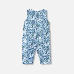 Jacadi Spieler, Latzhosen, Ensembles>Overall aus Liberty-Stoff für Baby Mädchen BLAU/MEHRFARBIG