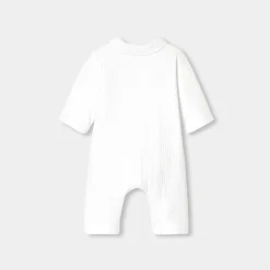Jacadi Spieler, Latzhosen, Ensembles>Overall für Babys aus gestepptem Jersey JACADI WEISS