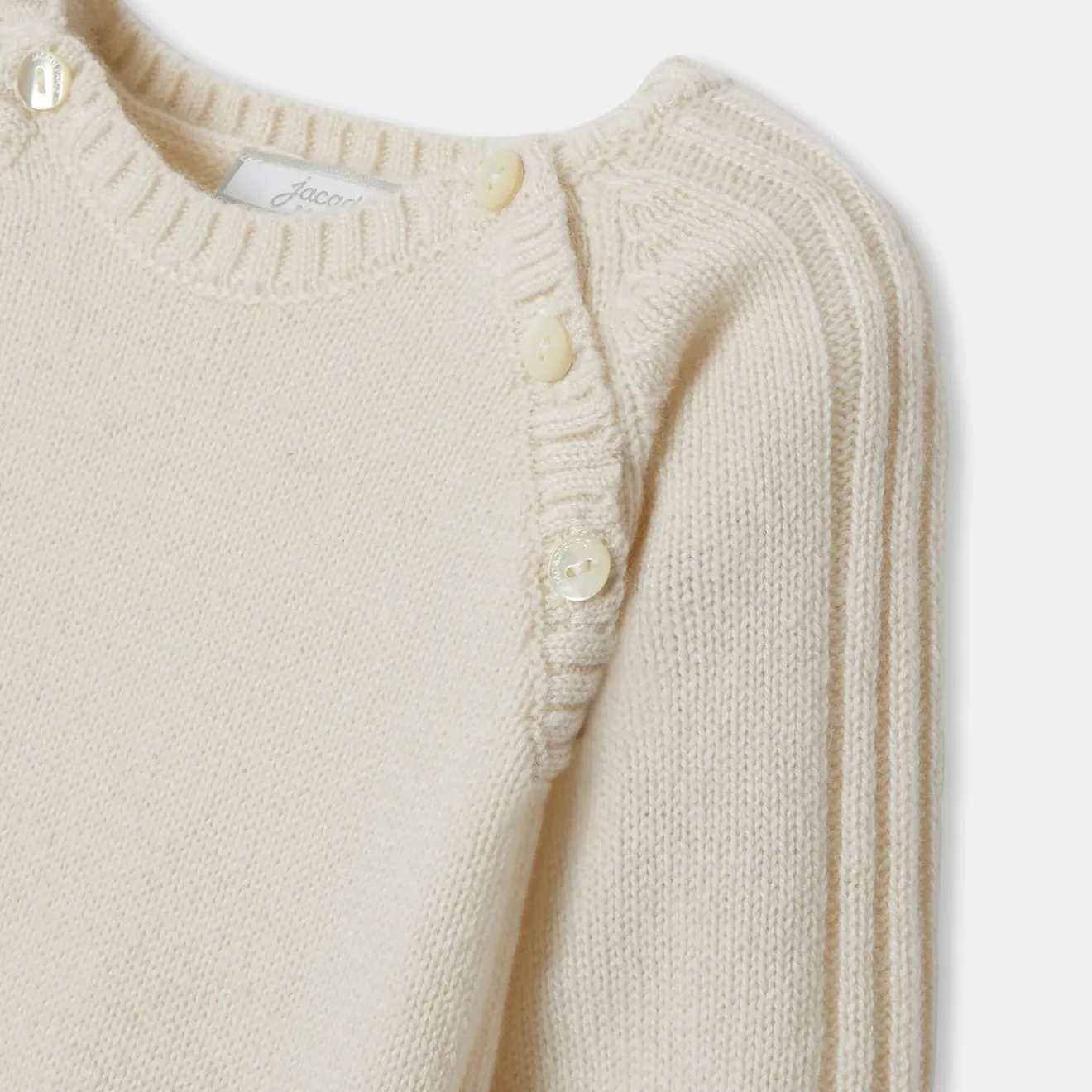 Jacadi Spieler, Latzhosen, Ensembles>Overall für Babys aus Kaschmir WEICHES JACADI WEISS