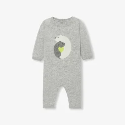 Jacadi Spieler, Latzhosen, Ensembles>Overall für Babys aus Kaschmir GRAU/MEHRFARBIG