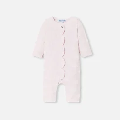 Jacadi Spieler, Latzhosen, Ensembles>Overall mit Wolkenmotiv für Baby Mädchen ROSA BLASS JACADI