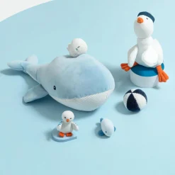 Jacadi Babyspielzeug, Plüschtiere & Schnuffeltücher|Kuscheltiere & Schnuffeltücher>Plüschmöwe WEISS/BLAU