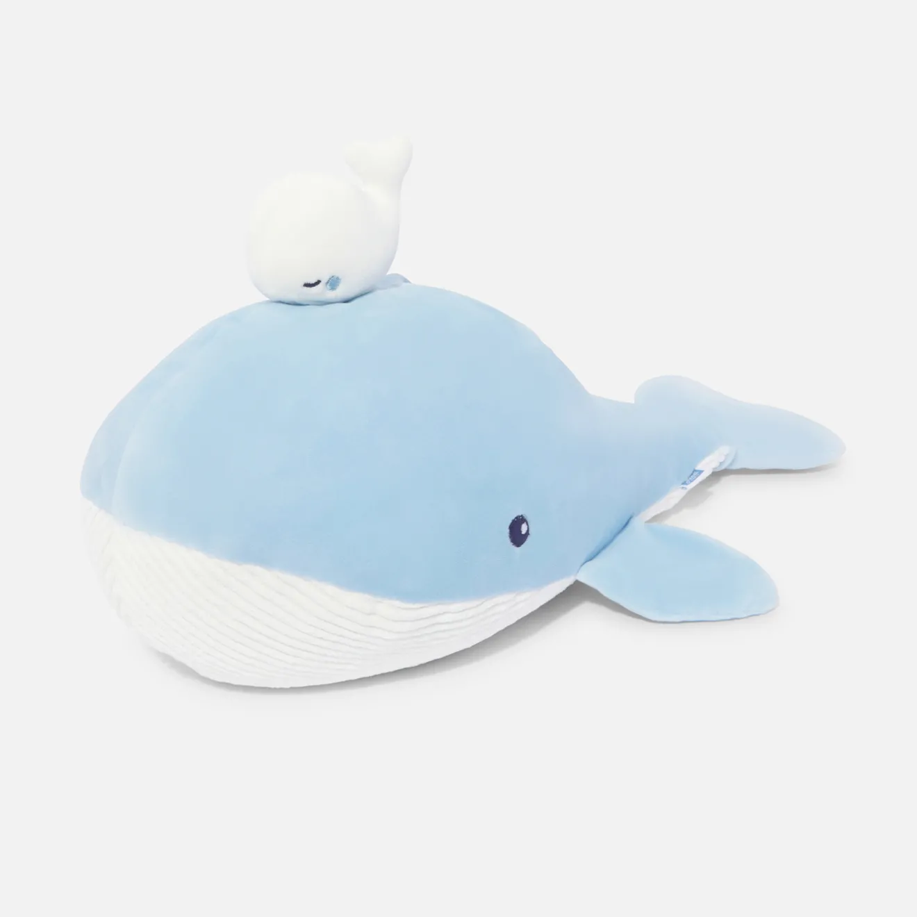 Jacadi Babyspielzeug, Plüschtiere & Schnuffeltücher|Kuscheltiere & Schnuffeltücher>Plüschwalfisch zur Förderung der Aktivität WEISS/BLAU