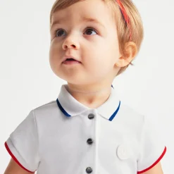 Jacadi Kleider>Polokleid für Mädchen WEISS/ROT