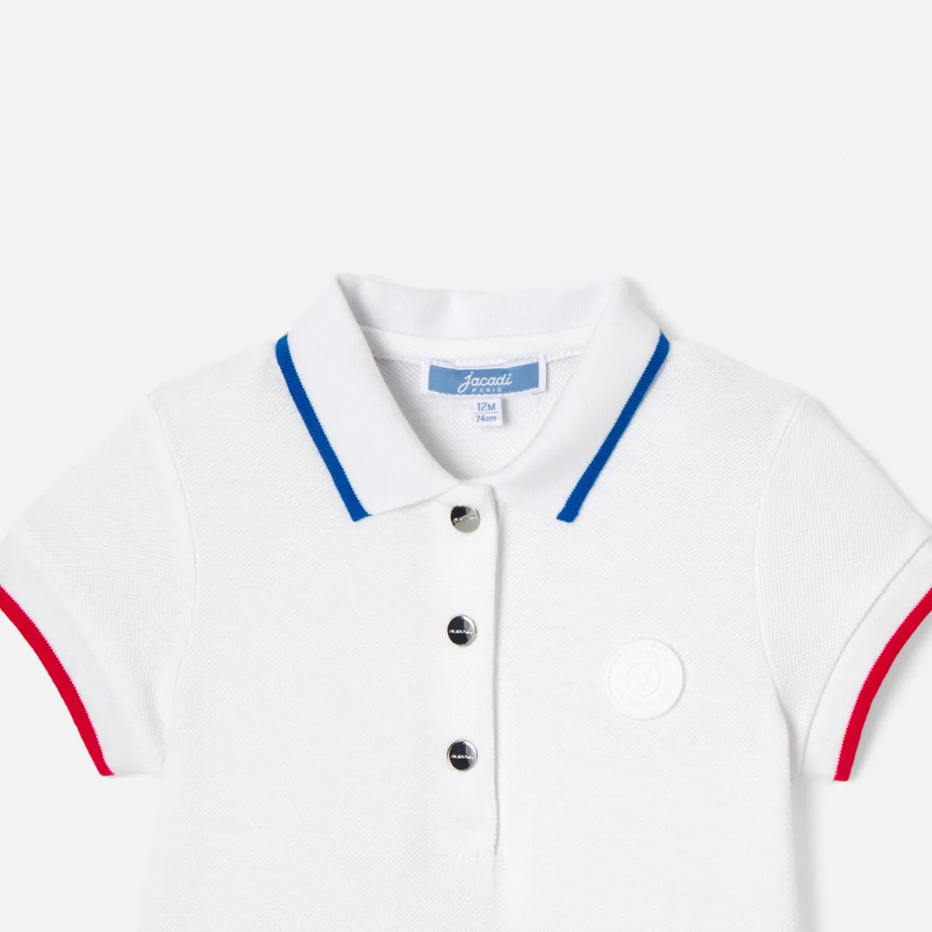 Jacadi Kleider>Polokleid für Mädchen WEISS/ROT