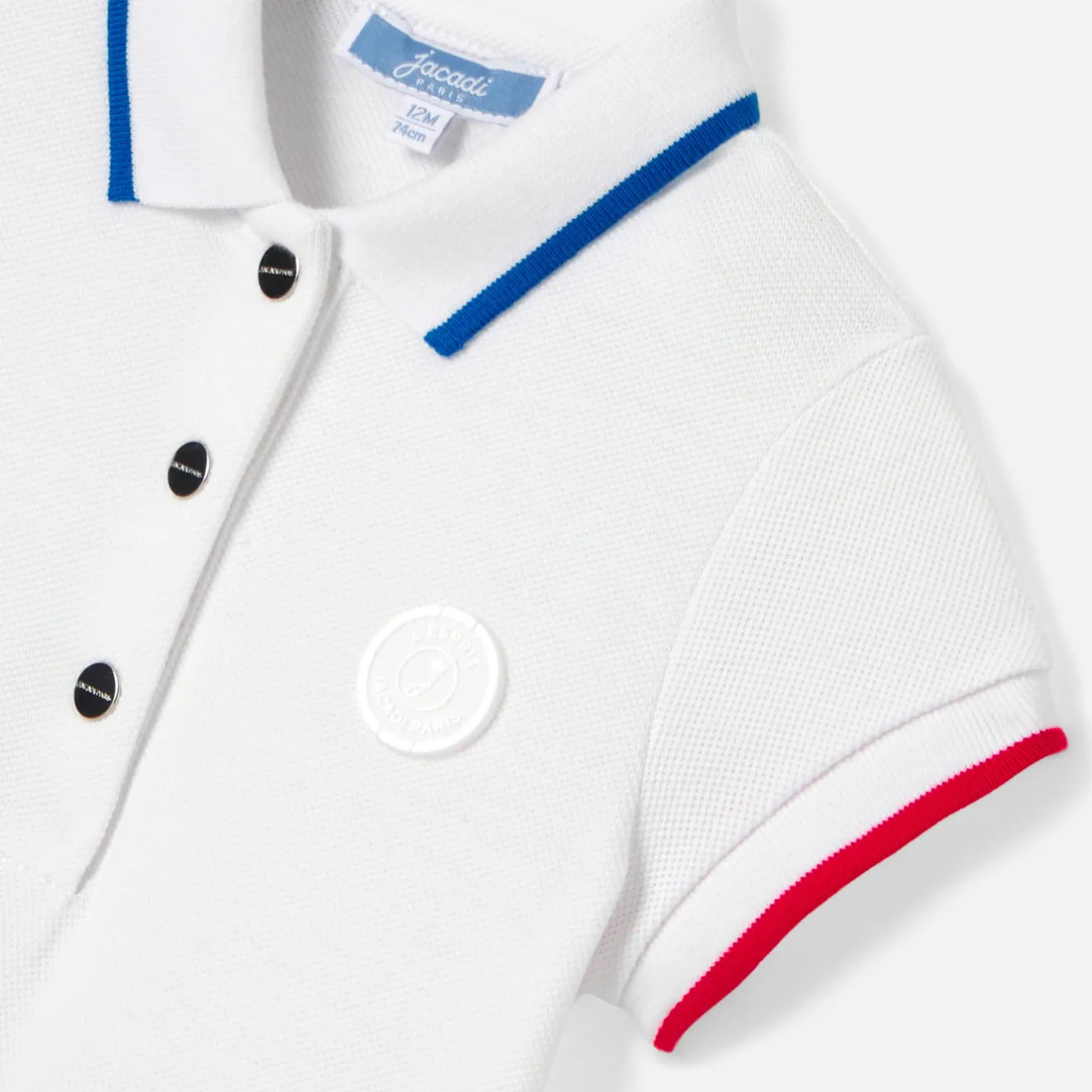 Jacadi Kleider>Polokleid für Mädchen WEISS/ROT