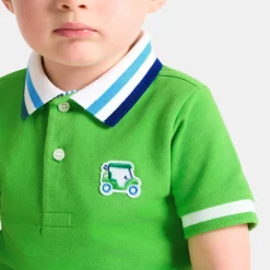 Jacadi T-Shirts, Polos, Langarmshirts>Poloshirt aus Baumwollpikee Kleinkind Junge GRÜN KLEEBLATT