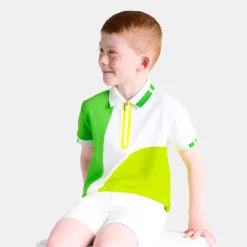Jacadi T-Shirts, Polos, Langarmshirts>Poloshirt aus Baumwollpiqué für Jungen WEISS/MEHRFARBIG