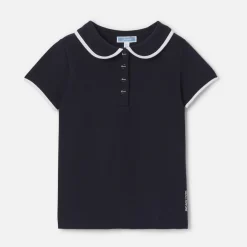 Jacadi T-Shirts, Polos, Langarmshirts>Poloshirt für Mädchen MARINEBLAU JACADI