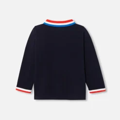 Jacadi T-Shirts, Polos, Langarmshirts>Poloshirt mit langen Ärmeln Kleinkind Junge MARINEBLAU JACADI
