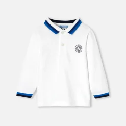 Jacadi T-Shirts, Polos, Langarmshirts>Poloshirt mit langen Ärmeln Kleinkind Junge JACADI WEISS