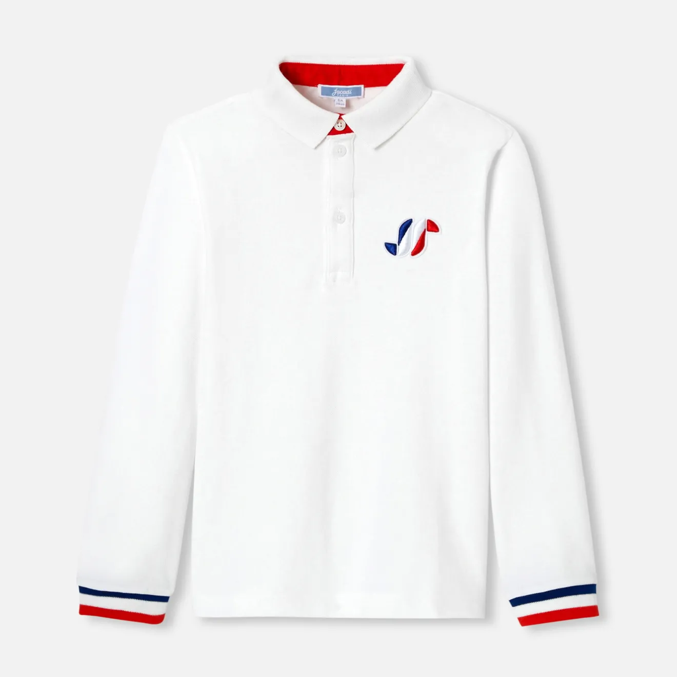 Jacadi T-Shirts, Polos, Langarmshirts>Poloshirt mit langen Ärmeln für Jungen JACADI WEISS