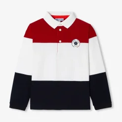 Jacadi T-Shirts, Polos, Langarmshirts>Poloshirt mit langen Ärmeln für Jungen ROT/MEHRFARBIG