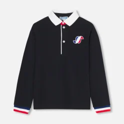 Jacadi T-Shirts, Polos, Langarmshirts>Poloshirt mit langen Ärmeln für Jungen MARINEBLAU JACADI