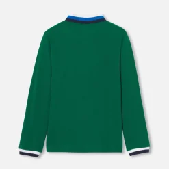 Jacadi T-Shirts, Polos, Langarmshirts>Poloshirt mit langen Ärmeln für Jungen GRÜN DUNKEL