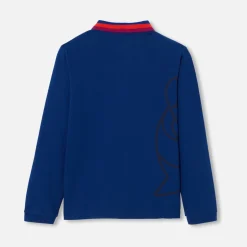 Jacadi T-Shirts, Polos, Langarmshirts>Poloshirt mit langen Ärmeln für Jungen DUNKELBLAU