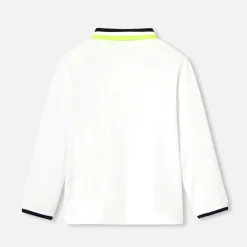 Jacadi T-Shirts, Polos, Langarmshirts>Poloshirt mit langen Ärmeln für Jungen JACADI WEISS