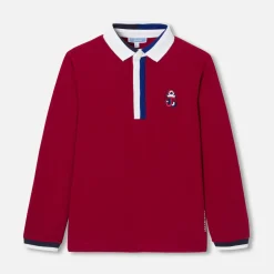 Jacadi T-Shirts, Polos, Langarmshirts>Poloshirt mit langen Ärmeln für Jungen VIOLET