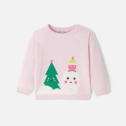 Jacadi Pullover, Sweatshirts, Strickjacken>Pullover aus Kaschmir für Mädchen ROSA/MEHRFARBIG