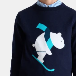 Jacadi Pullover, Sweatshirts, Strickjacken>Pullover für Jungen mit Bären-Motiv MARINEBLAU JACADI