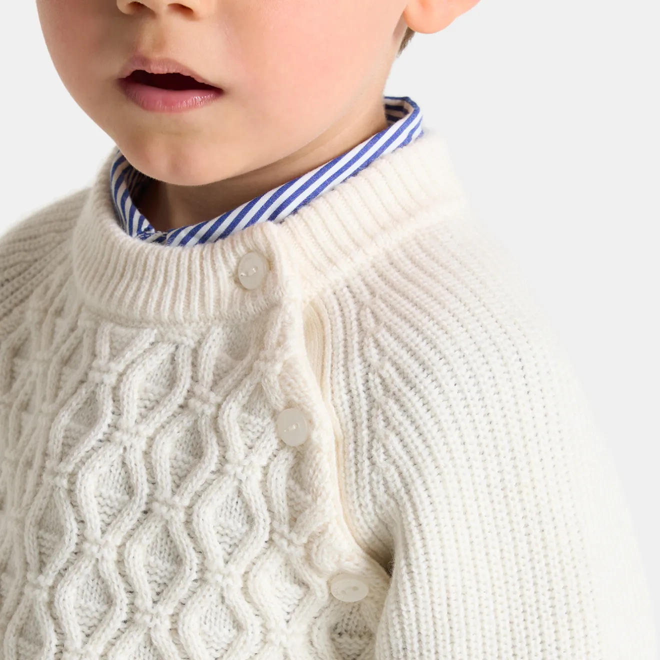 Jacadi Pullover, Sweatshirts, Strickjacken>Pullover Kleinkind Junge WEICHES JACADI WEISS