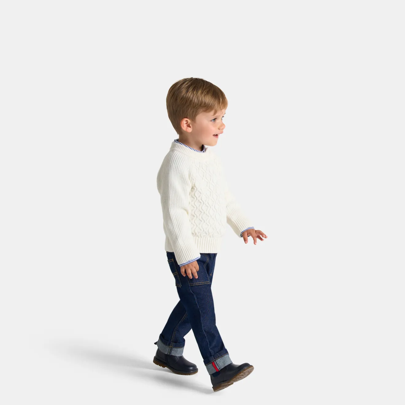 Jacadi Pullover, Sweatshirts, Strickjacken>Pullover Kleinkind Junge WEICHES JACADI WEISS