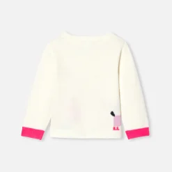 Jacadi Pullover, Sweatshirts, Strickjacken>Pullover mit Blumen-Intarsie Kleinkind Mädchen WEICHES WEISS/MEHRFARBIG