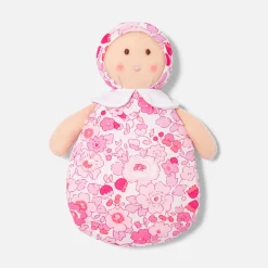 Jacadi Babyspielzeug, Plüschtiere & Schnuffeltücher|Kuscheltiere & Schnuffeltücher>Puppe Joséphine aus Liberty-Stoff mit Rassel ROSA/MEHRFARBIG
