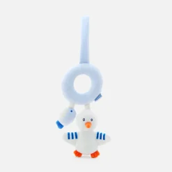 Jacadi Babyspielzeug, Plüschtiere & Schnuffeltücher>Rassel mit Möwe und Fisch WEISS/BLAU