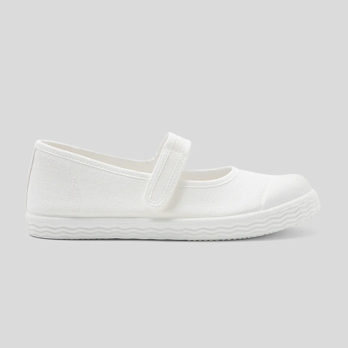 Jacadi Stoffschuhe|Ballerinas & Riemchenschuhe>Riemchenschuhe aus Canvas für Mädchen JACADI WEISS