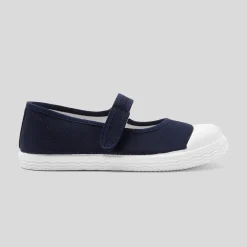 Jacadi Stoffschuhe|Ballerinas & Riemchenschuhe>Riemchenschuhe aus Canvas für Mädchen MARINEBLAU JACADI