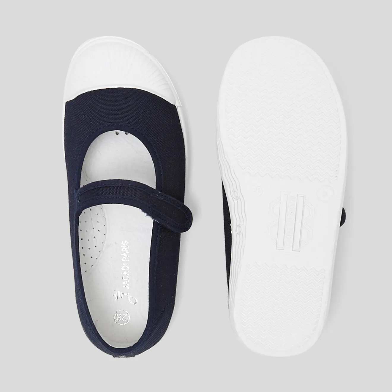 Jacadi Stoffschuhe|Ballerinas & Riemchenschuhe>Riemchenschuhe aus Canvas für Mädchen MARINEBLAU JACADI