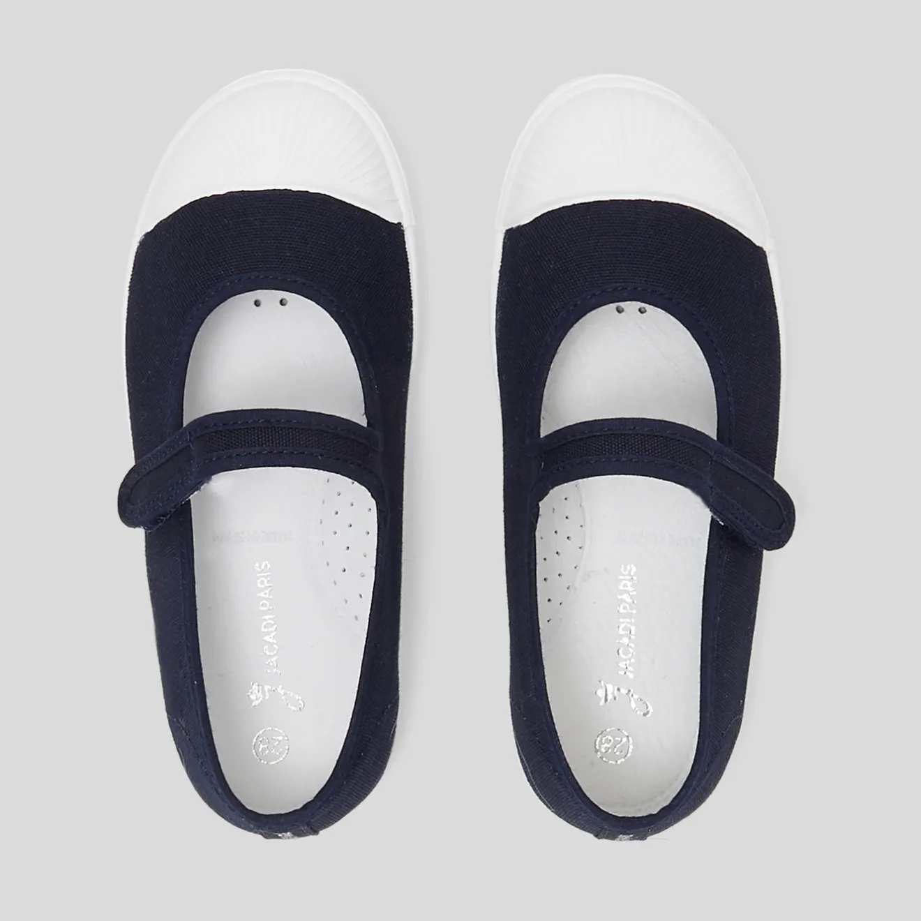Jacadi Stoffschuhe|Ballerinas & Riemchenschuhe>Riemchenschuhe aus Canvas für Mädchen MARINEBLAU JACADI