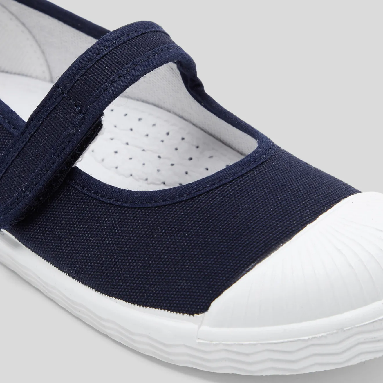 Jacadi Stoffschuhe|Ballerinas & Riemchenschuhe>Riemchenschuhe aus Canvas für Mädchen MARINEBLAU JACADI