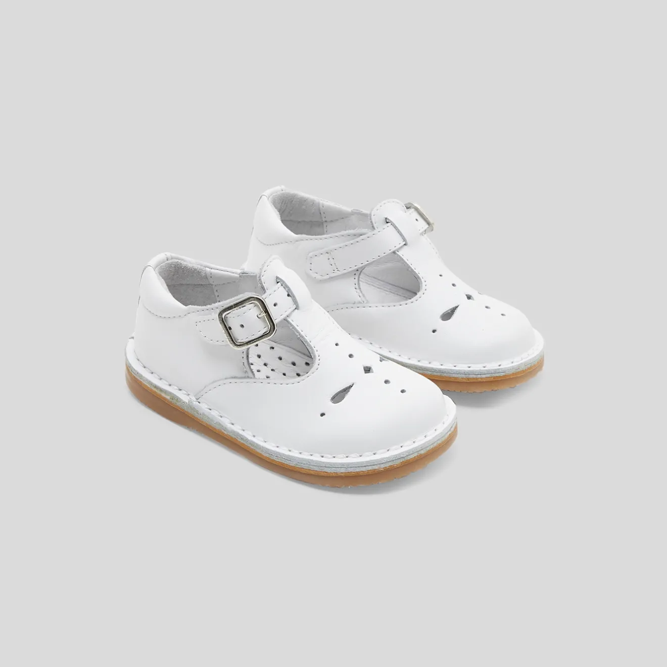 Jacadi Sandalen|Halbschuhe & Mokassins>Riemchenschuhe aus Glattleder JACADI WEISS