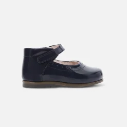Jacadi Ballerinas & Riemchenschuhe|Schuhe>Riemchenschuhe für kleine Mädchen aus Lackleder MARINEBLAU JACADI