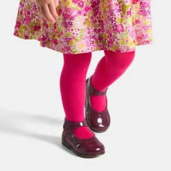 Jacadi Ballerinas & Riemchenschuhe|Schuhe>Riemchenschuhe für kleine Mädchen aus Lackleder BORDEAUX