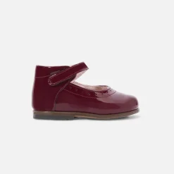 Jacadi Ballerinas & Riemchenschuhe|Schuhe>Riemchenschuhe für kleine Mädchen aus Lackleder BORDEAUX