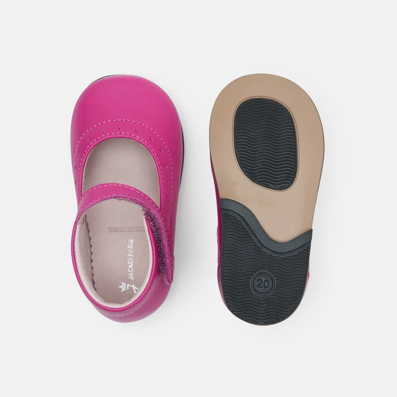 Jacadi Ballerinas & Riemchenschuhe|Schuhe>Riemchenschuhe für kleine Mädchen aus Lackleder ROSA