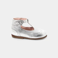 Jacadi Ballerinas & Riemchenschuhe|Schuhe>Riemchenschuhe für Mädchen SILBER