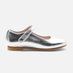 Jacadi Ballerinas & Riemchenschuhe>Riemchenschuhe für Mädchen aus Glacéleder SILBER