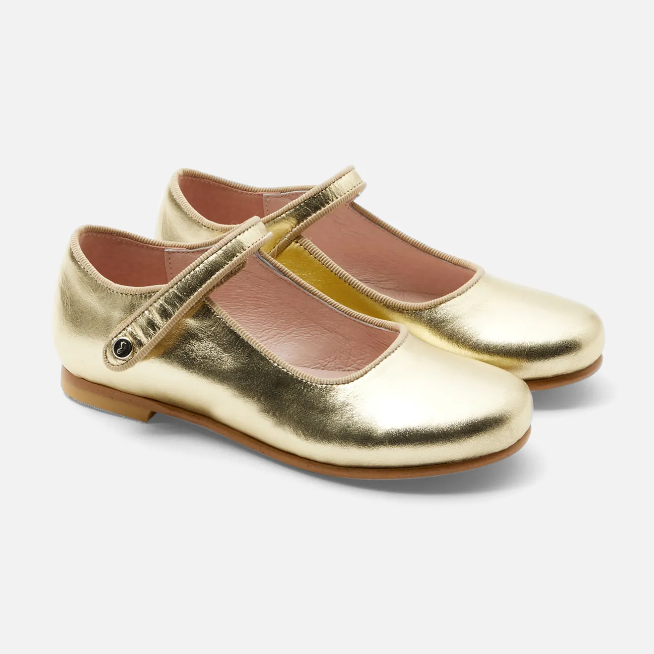 Jacadi Ballerinas & Riemchenschuhe>Riemchenschuhe für Mädchen aus Glacéleder GOLD GELB