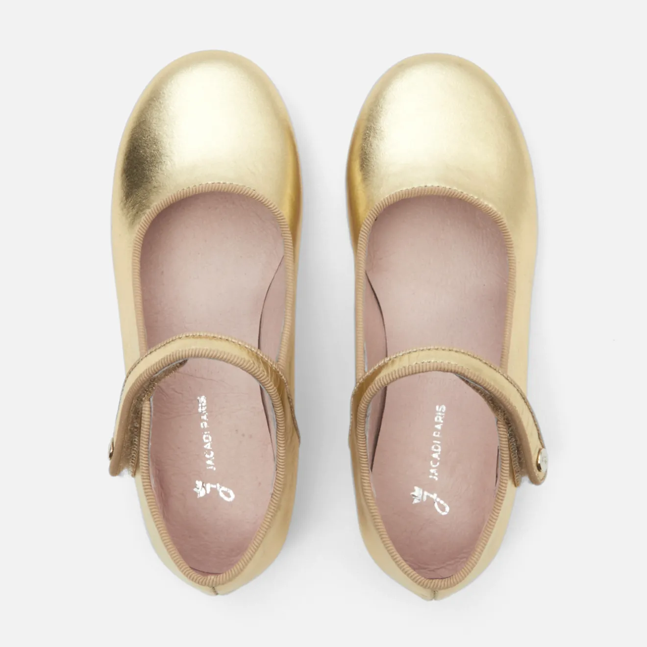 Jacadi Ballerinas & Riemchenschuhe>Riemchenschuhe für Mädchen aus Glacéleder GOLD GELB