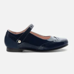 Jacadi Ballerinas & Riemchenschuhe>Riemchenschuhe für Mädchen aus Leder MARINEBLAU JACADI