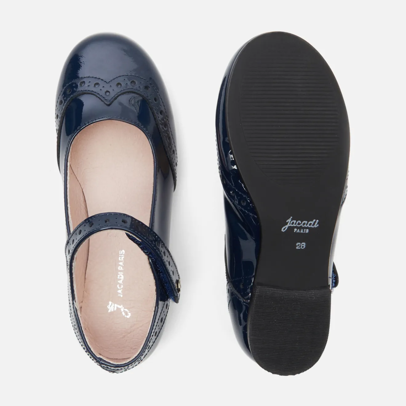 Jacadi Ballerinas & Riemchenschuhe>Riemchenschuhe für Mädchen aus Leder MARINEBLAU JACADI