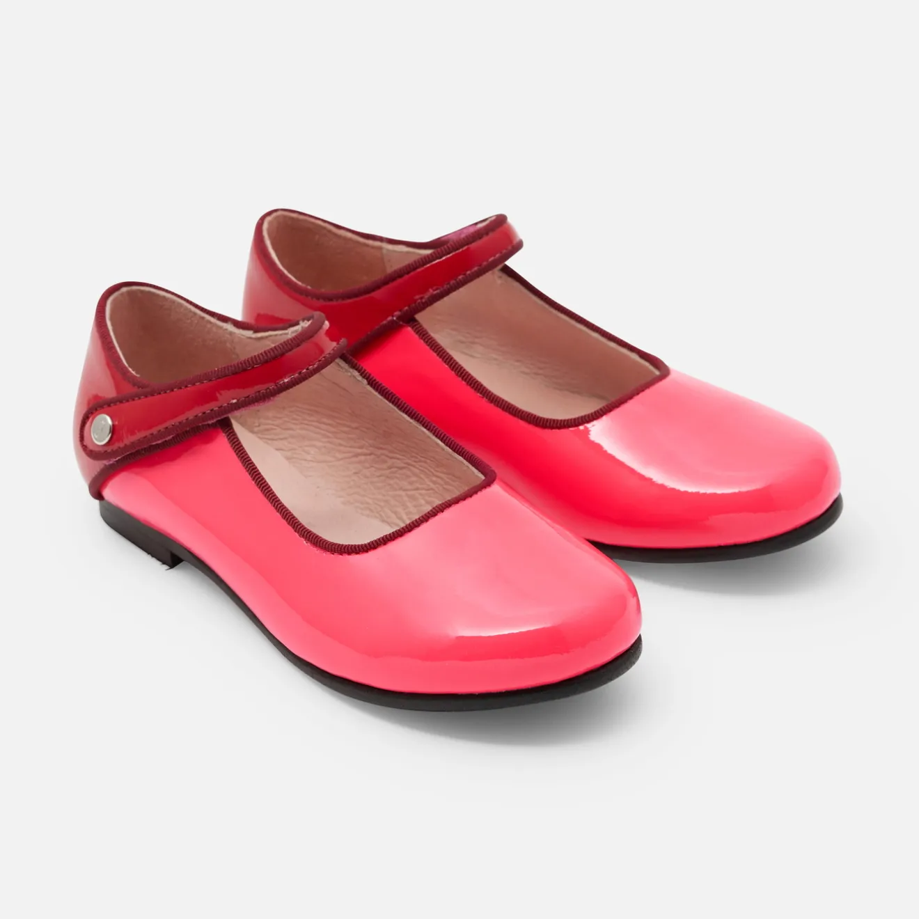 Jacadi Ballerinas & Riemchenschuhe>Riemchenschuhe für Mädchen aus Lackleder ROSA